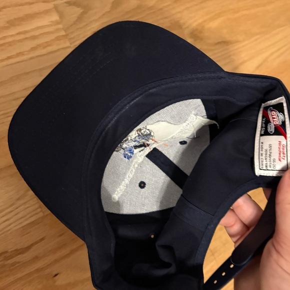 New Holland Tractor Vintage Navy Blue Embroidered Cap Hat Kids Tamaqua - Picture 5 of 5